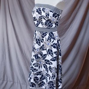 Tommy Bahama Strapless Dress w/ Asymmetrica Cardi